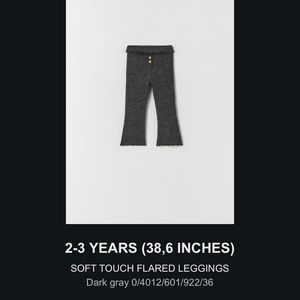 Soft flare toddler leggings